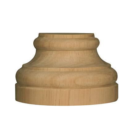 Osborne Wood Products 1 15/16 x 1 3/16 x 1 15/16 Small Traditional Half Round Plinth in Rubb 892048RW